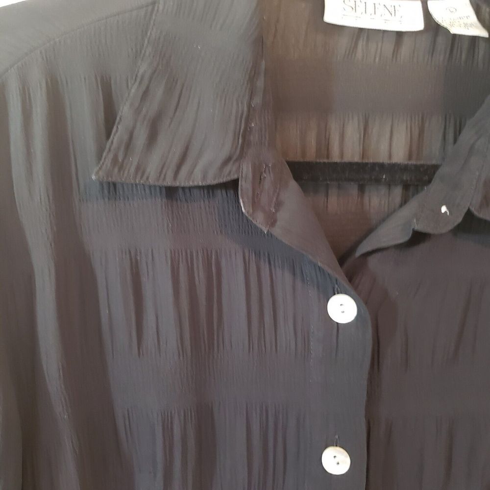 Selene Sport Semi-sheer Shirt Jacket Size Large - Picture 5 of 10